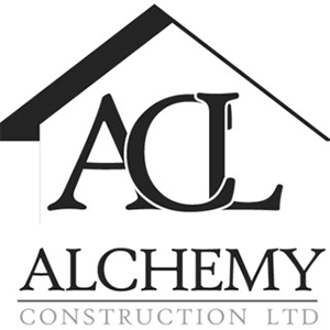 Alchemy Construction Ltd logo with roof outline