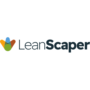 LeanScaper logo with colorful abstract leaf icon