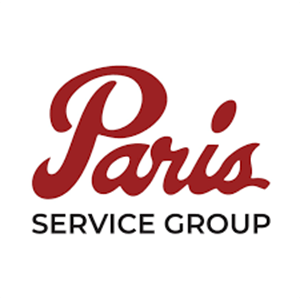 Paris Service Group logo in red and black