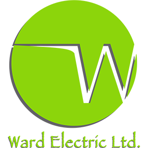 Ward Electric Ltd green logo with stylized W